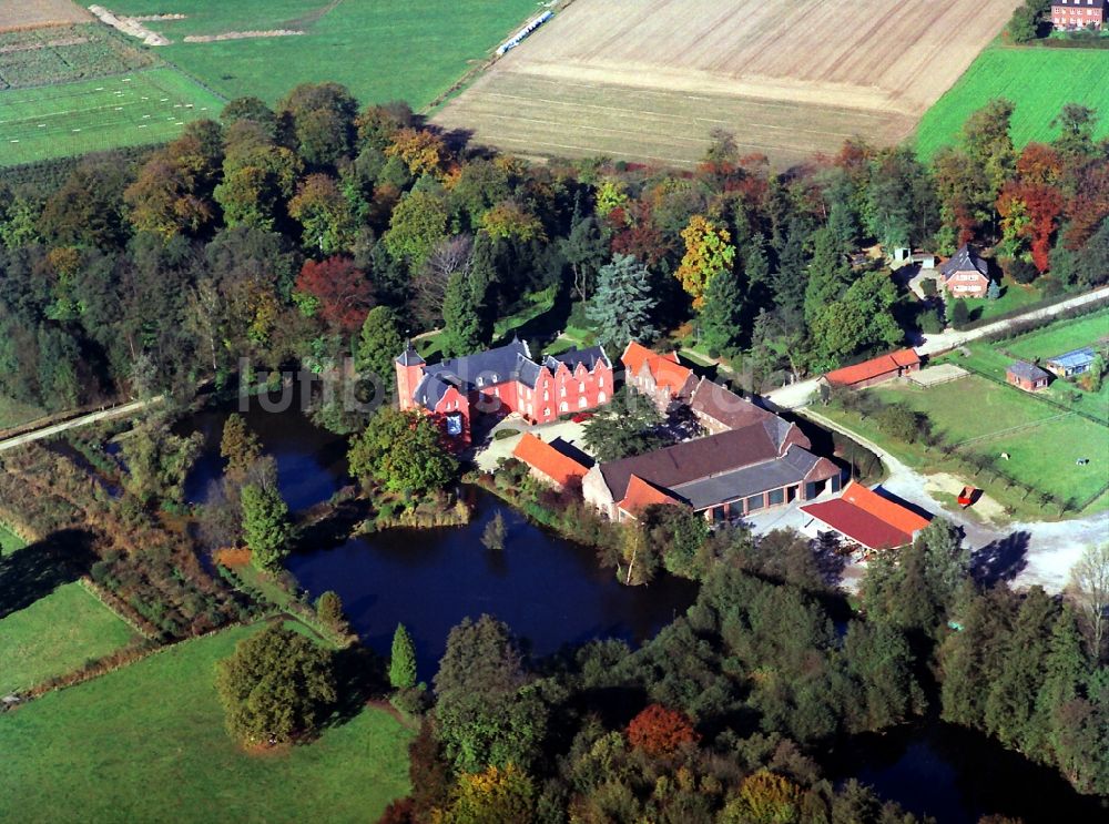 Luftaufnahme Neukirchen-Vluyn - Schloss Bloemersheim in Neukirchen-Vluyn im Bundesland Nordrhein-Westfalen