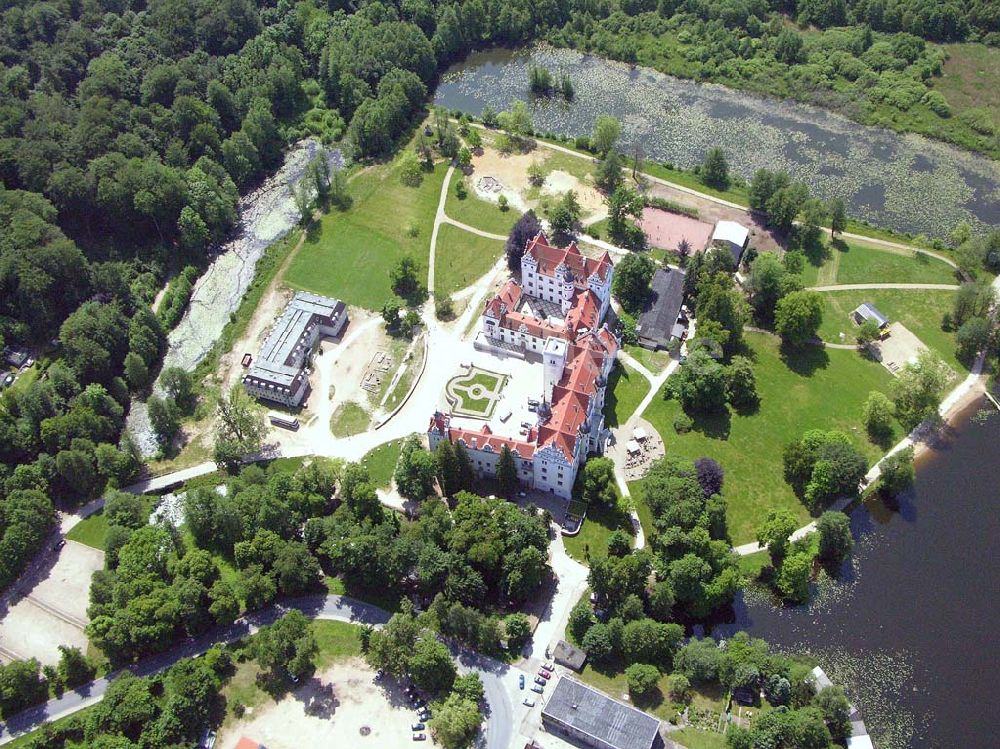 Boitzenburg aus der Vogelperspektive: Schloß Boitzenburg