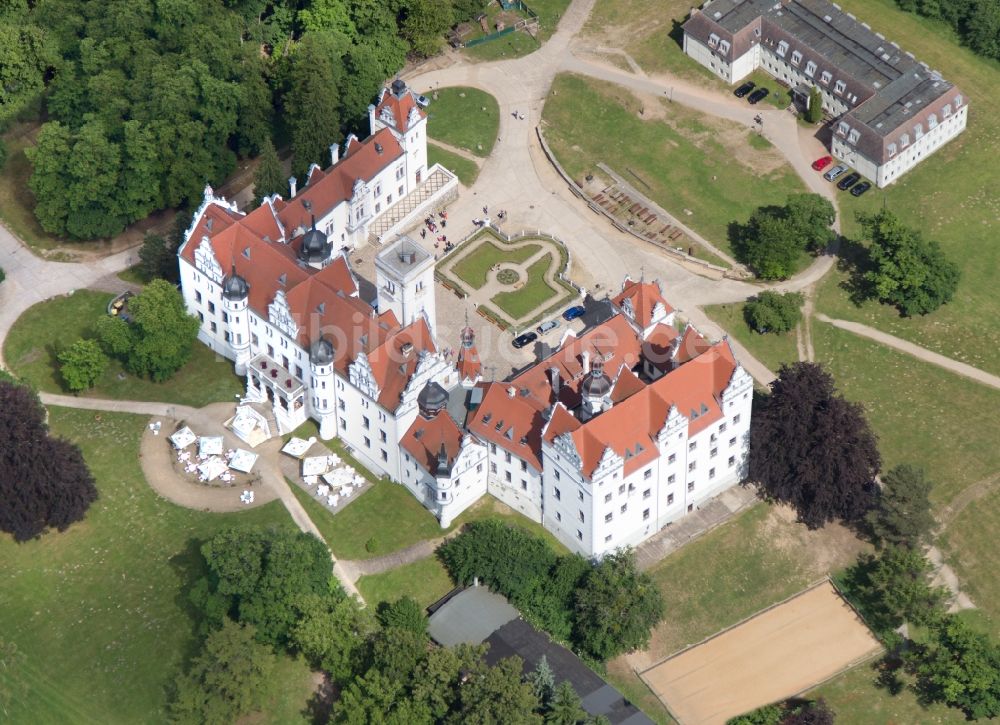 Boitzenburg von oben - Schloss Boitzenburg im Boitzenburger Land in der Uckermark im Bundesland Brandenburg