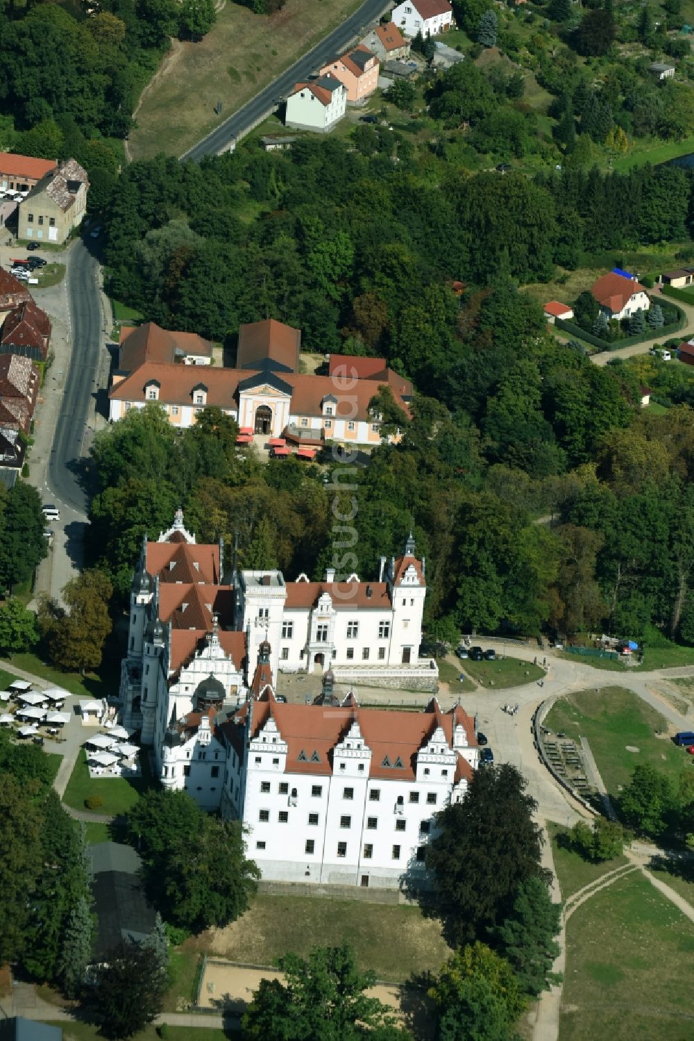Luftbild Boitzenburger Land - Schloss Boitzenburg Templiner Straße in Boitzenburger Land im Bundesland Brandenburg