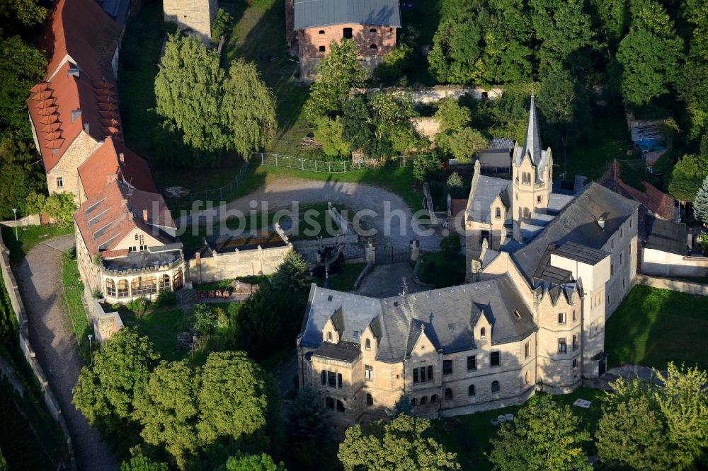 Beyernaumburg von oben - Schloss und Burg Beyernaumburg im Bundesland Sachsen-Anhalt