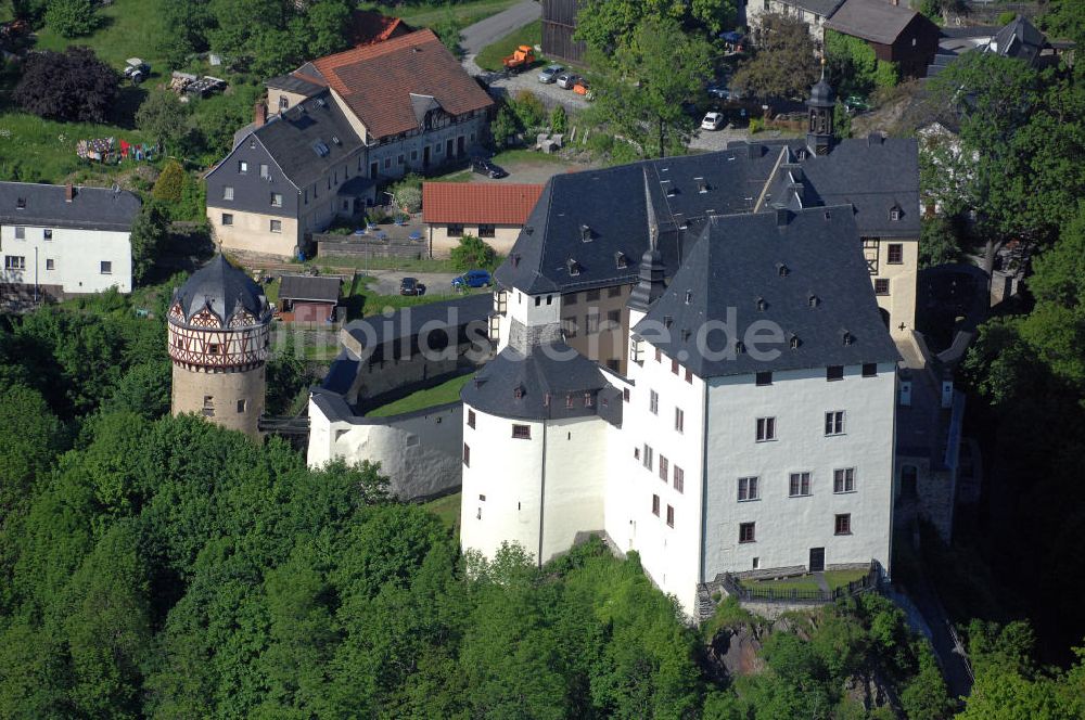 Burgk aus der Vogelperspektive: Schloss Burgk