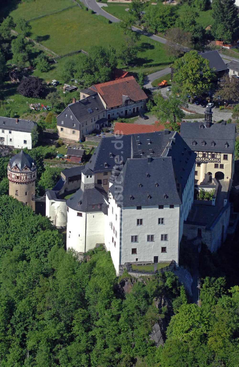 Burgk aus der Vogelperspektive: Schloss Burgk