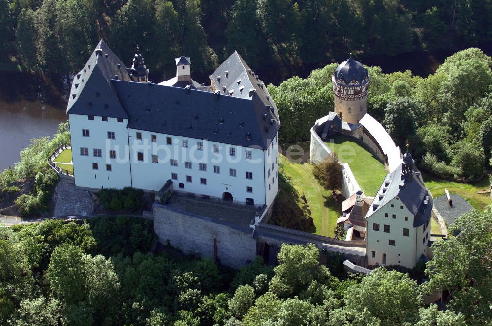 Burgk aus der Vogelperspektive: Schloss Burgk