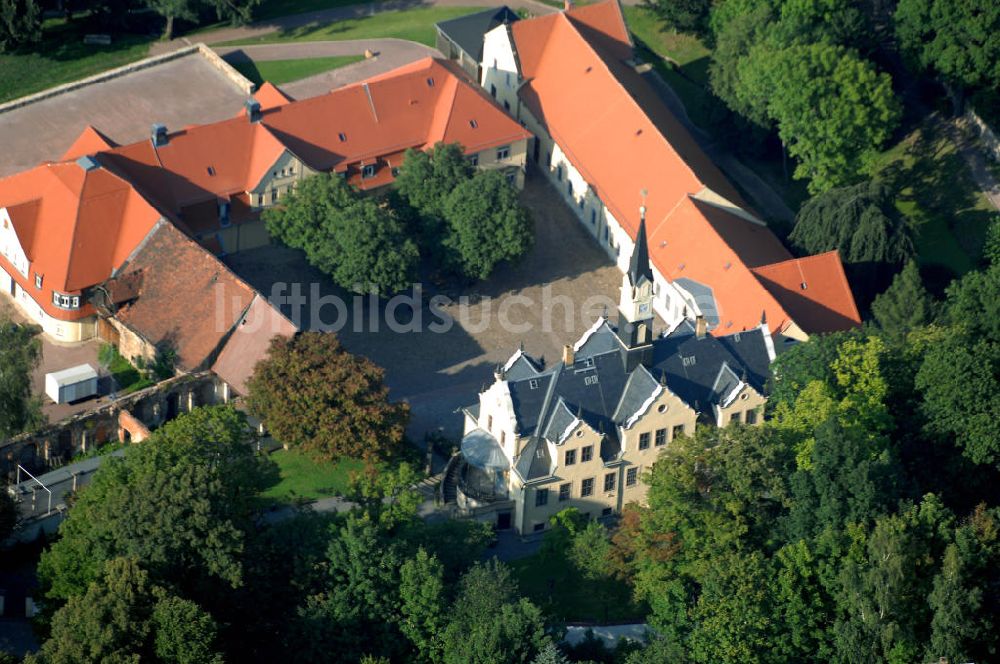 FREITAL von oben - Schloss Burgk und das Heimatmuseum in Freital