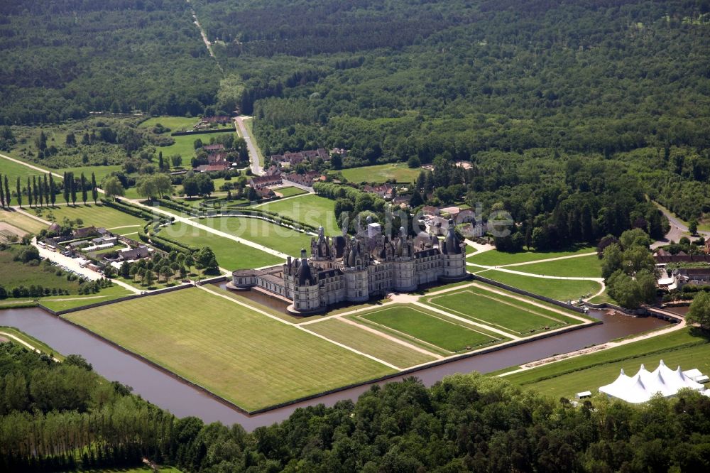 Chambord Von Oben Schloss Chambord