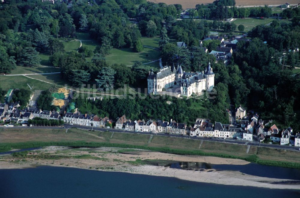 Chaumont-sur-Loire von oben - Schloss Chaumont an der Loire