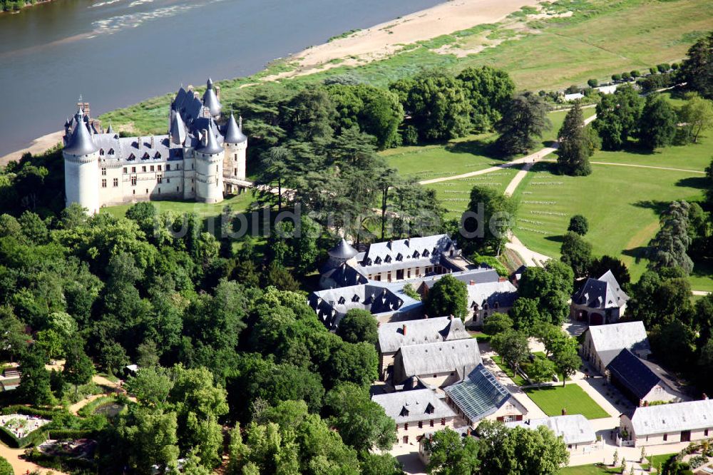 Chaumont-sur-Loire von oben - Schloss Chaumont-sur-Loire