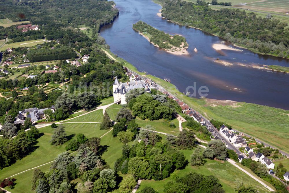 Chaumont-sur-Loire aus der Vogelperspektive: Schloss Chaumont-sur-Loire