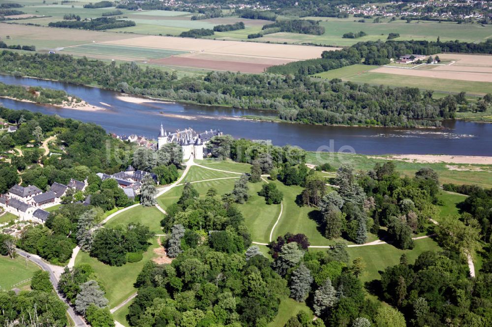 Chaumont-sur-Loire von oben - Schloss Chaumont-sur-Loire