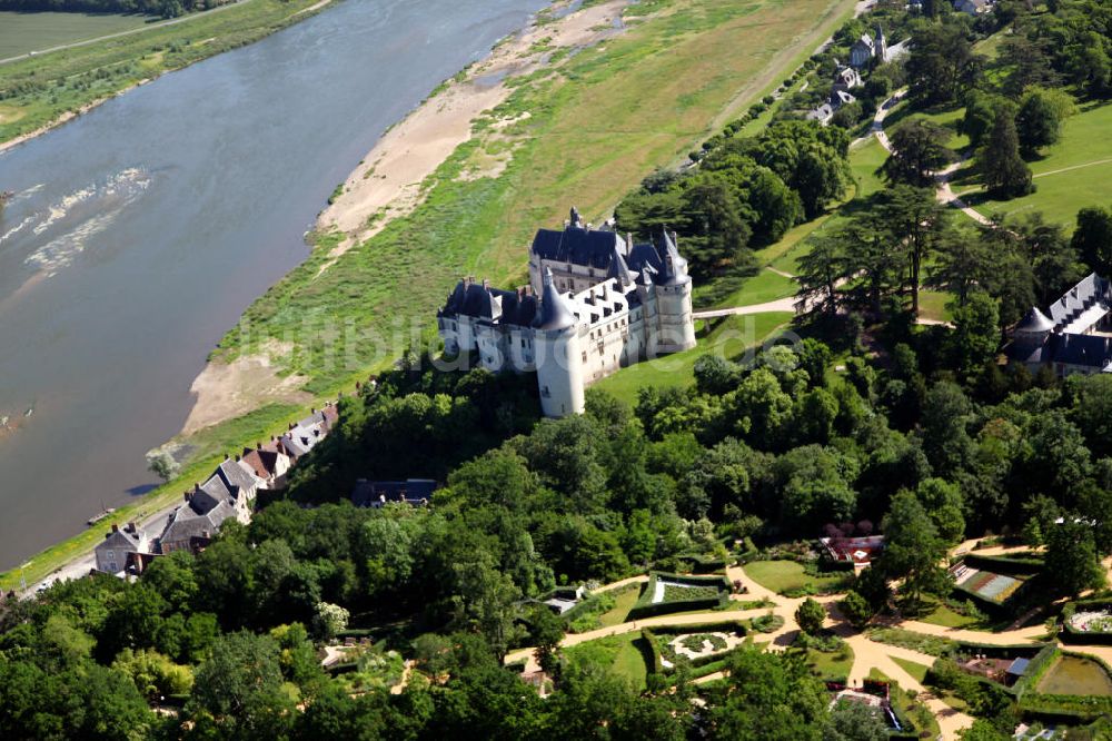 Chaumont-sur-Loire aus der Vogelperspektive: Schloss Chaumont-sur-Loire