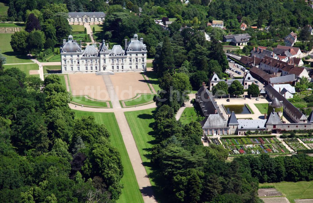 Cheverny von oben - Schloss Cheverny