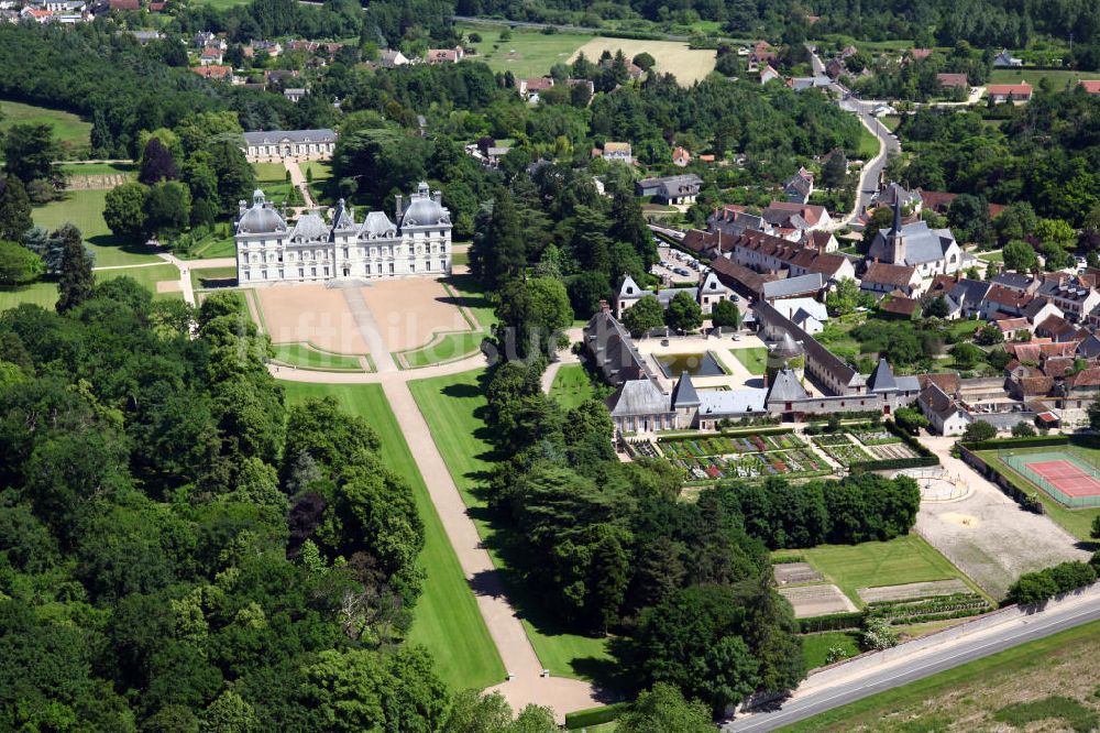 Cheverny aus der Vogelperspektive: Schloss Cheverny