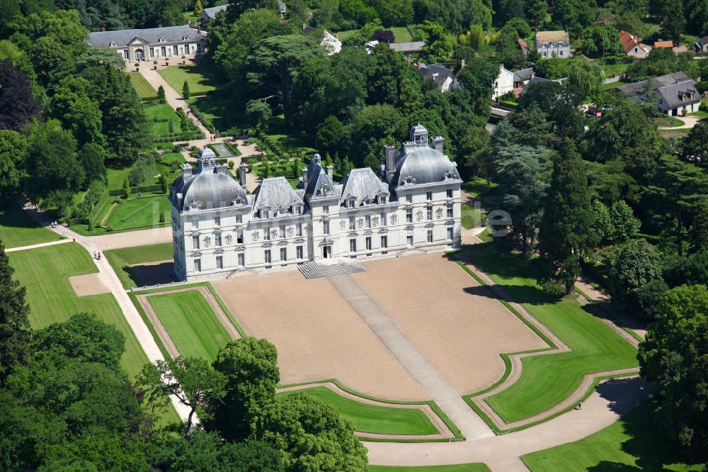 Cheverny von oben - Schloss Cheverny