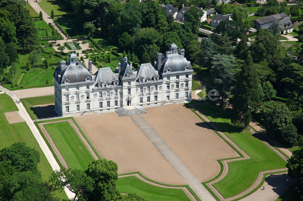 Cheverny aus der Vogelperspektive: Schloss Cheverny