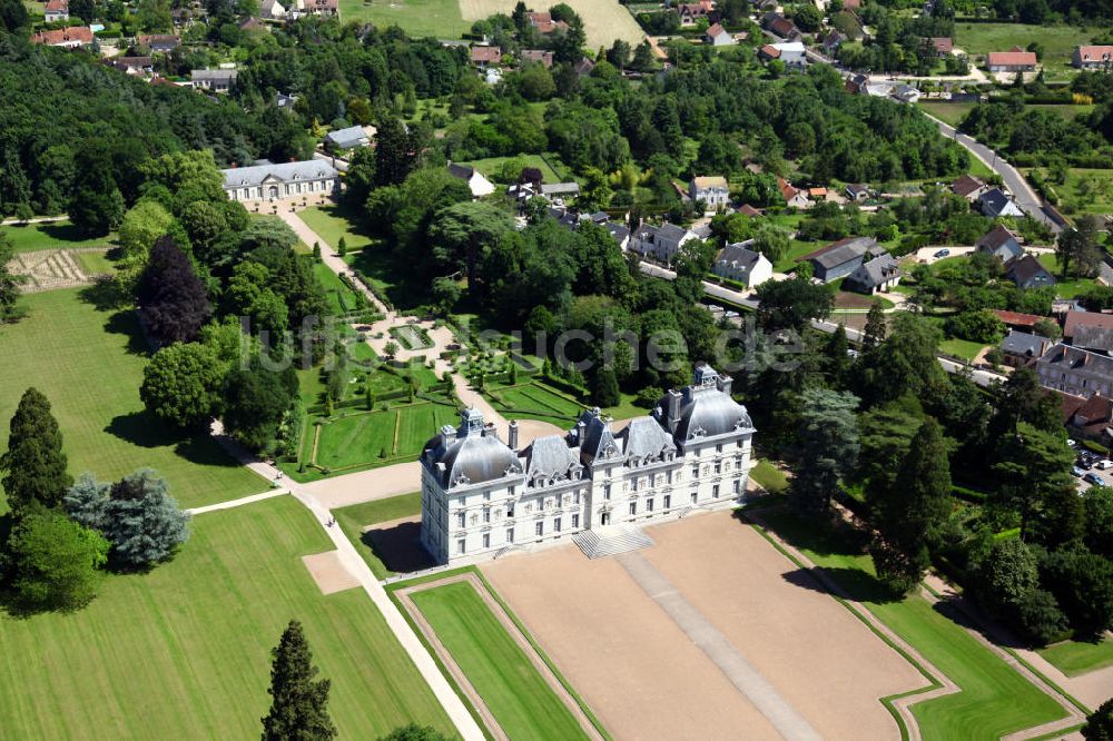 Cheverny von oben - Schloss Cheverny