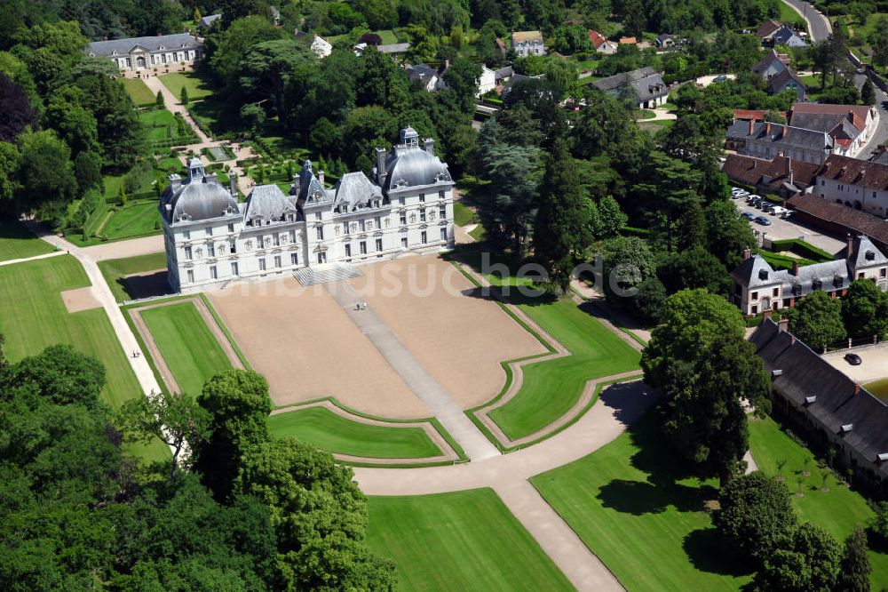 Cheverny aus der Vogelperspektive: Schloss Cheverny