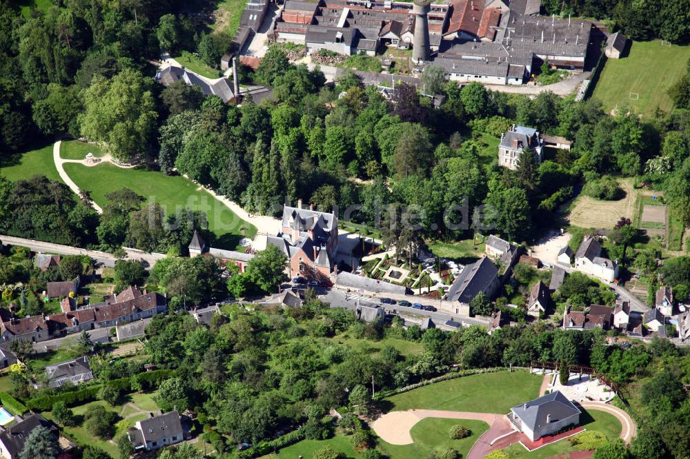 Amboise von oben - Schloss Clos Lucé Amboise