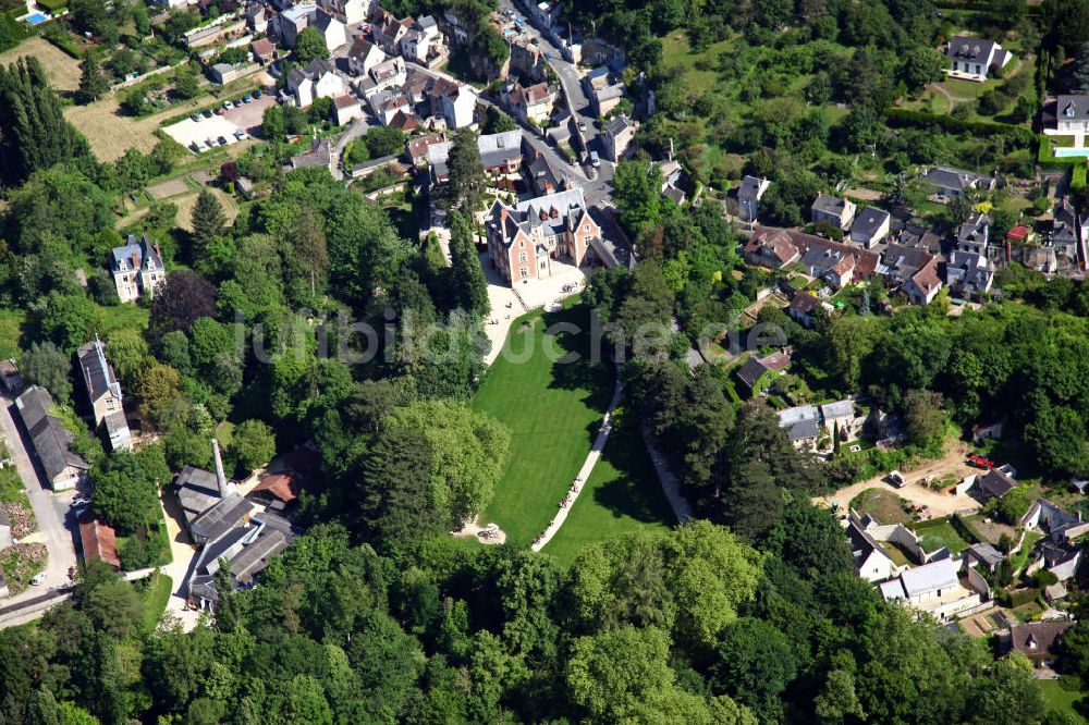 Luftbild Amboise - Schloss Clos Lucé Amboise