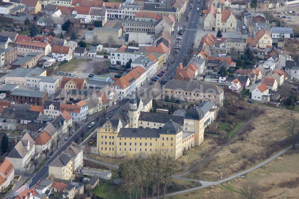 Coswig aus der Vogelperspektive: Schloss Coswig in Sachsen-Anhalt