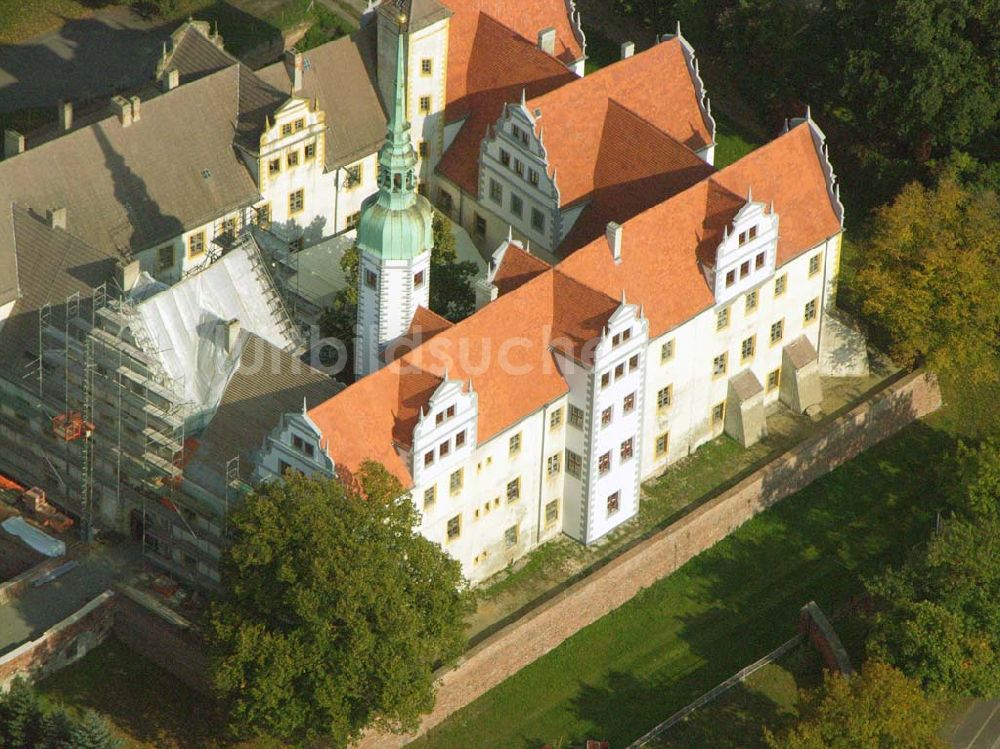 Doberlug-Kirchhain von oben - Schloss Doberlug