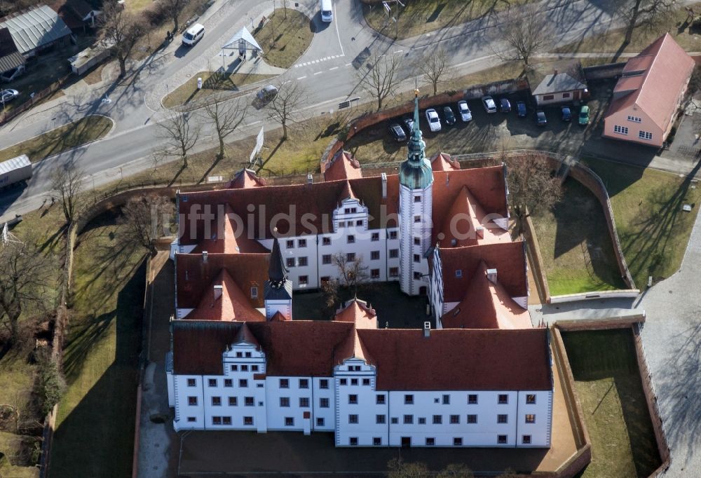 Doberlug-Kirchhain von oben - Schloss Doberlug im Bundesland Brandenburg