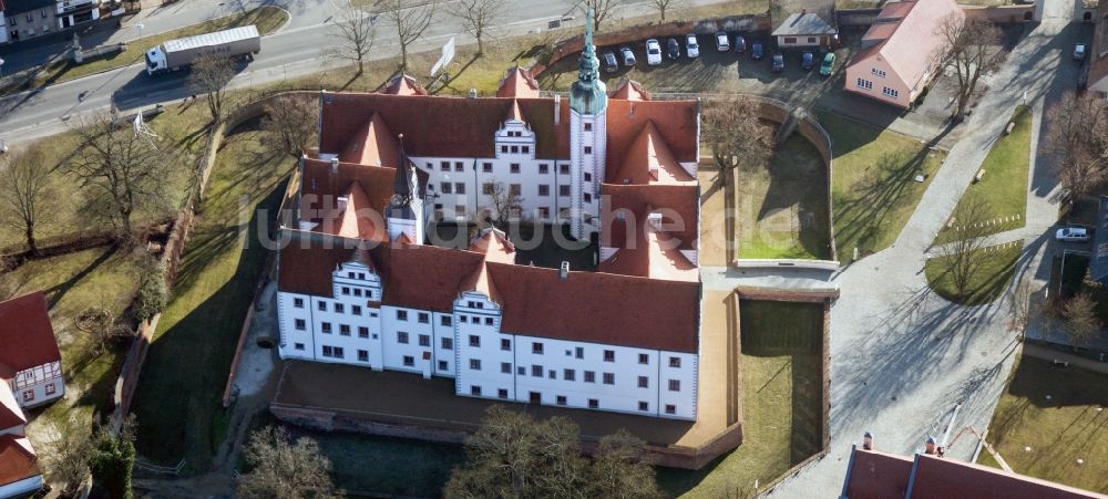 Doberlug-Kirchhain von oben - Schloss Doberlug im Bundesland Brandenburg