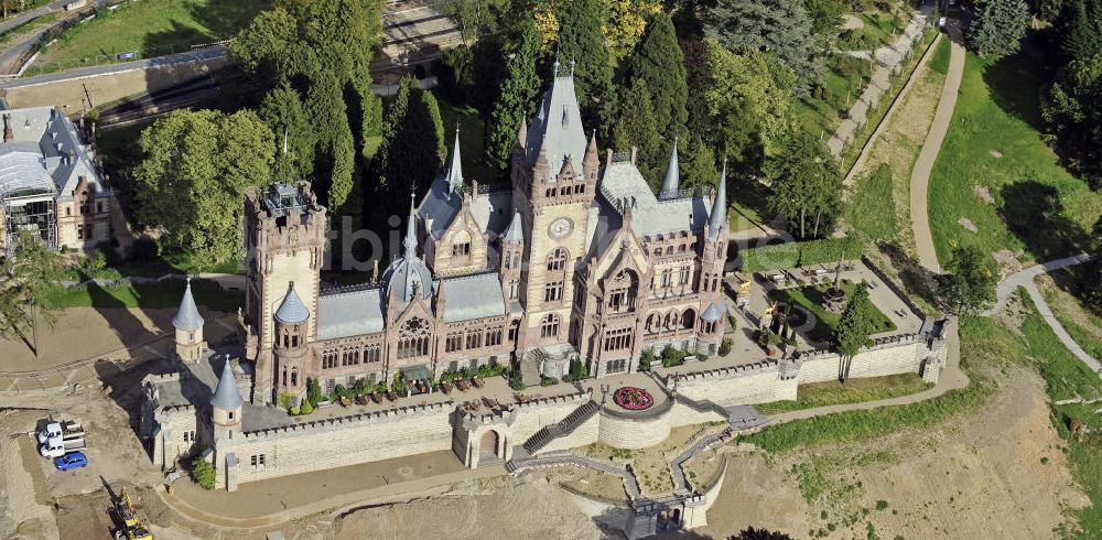 Königswinter von oben - Schloss Drachenburg