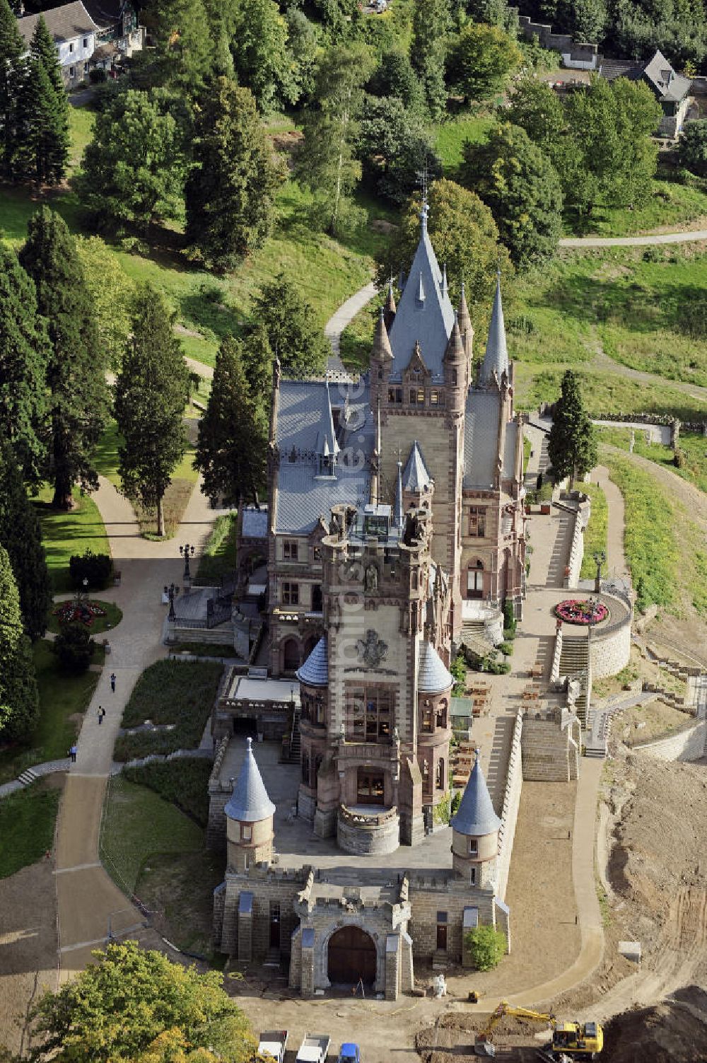 Luftbild Königswinter - Schloss Drachenburg