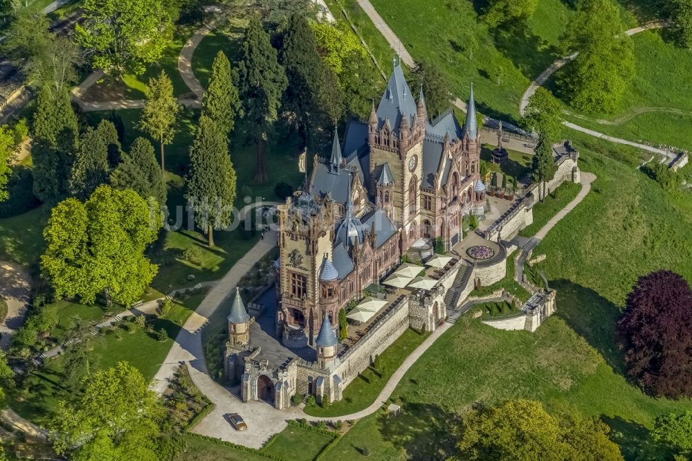 Luftbild Königswinter - Schloss Drachenburg am Rhein in Königswinter im Bundesland Nordrhein-Westfalen NRW