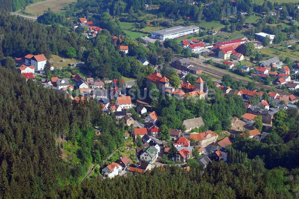 Elgersburg von oben - Schloß Elgersburg