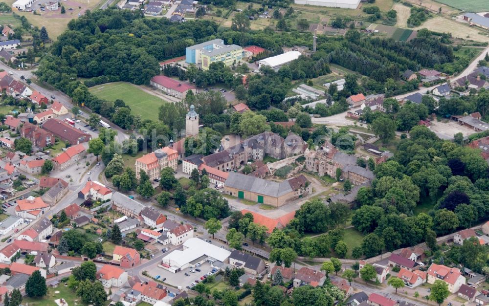 Erxleben aus der Vogelperspektive: Schloss Erxleben in Erxleben im Bundesland Sachsen-Anhalt