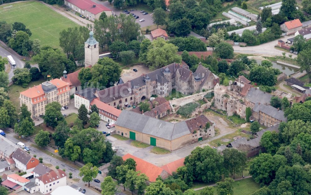 Luftbild Erxleben - Schloss Erxleben in Erxleben im Bundesland Sachsen-Anhalt