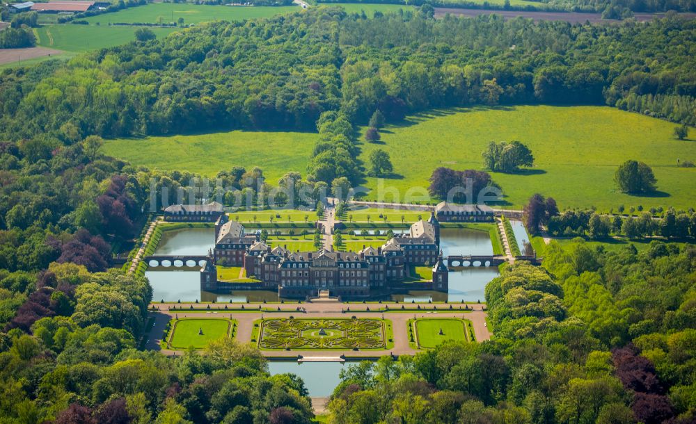 Nordkirchen aus der Vogelperspektive: Schloss der Fachhochschule für Finanzen Nordrhein Westfalen Bibliothek in Nordkirchen im Bundesland Nordrhein-Westfalen, Deutschland