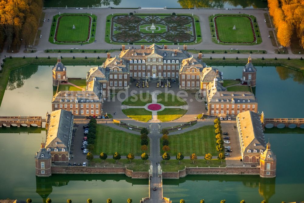 Nordkirchen von oben - Schloss der Fachhochschule für Finanzen Nordrhein Westfalen Bibliothek in Nordkirchen im Bundesland Nordrhein-Westfalen, Deutschland