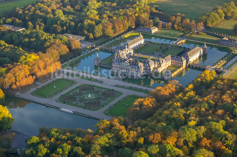 Luftaufnahme Nordkirchen - Schloss der Fachhochschule für Finanzen Nordrhein Westfalen Bibliothek in Nordkirchen im Bundesland Nordrhein-Westfalen, Deutschland