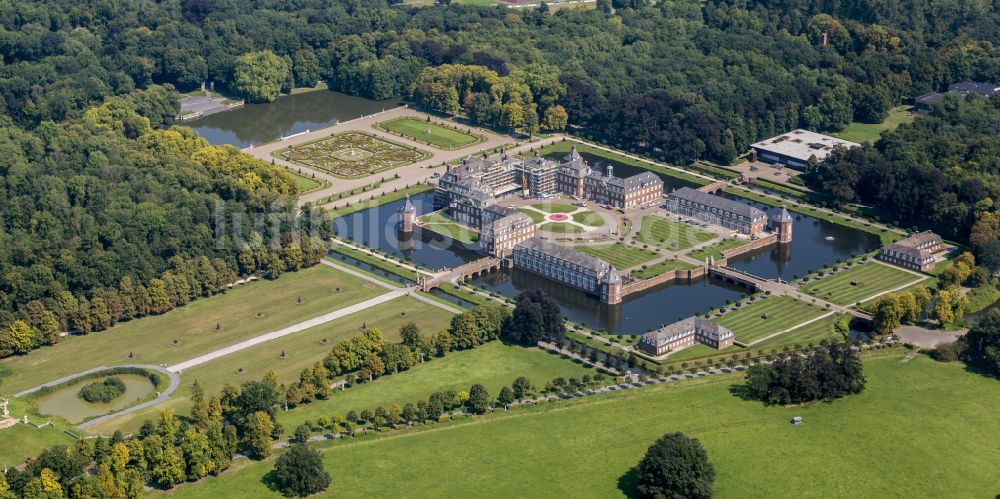 Nordkirchen aus der Vogelperspektive: Schloss der Fachhochschule für Finanzen Nordrhein Westfalen Bibliothek in Nordkirchen im Bundesland Nordrhein-Westfalen, Deutschland