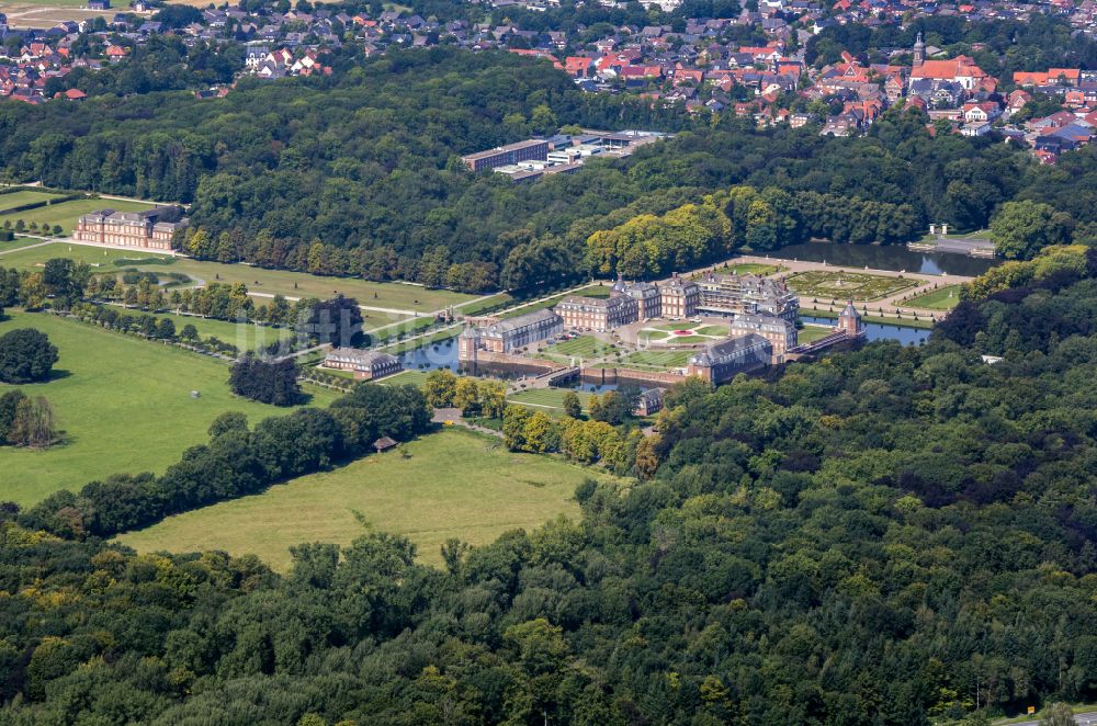 Luftbild Nordkirchen - Schloss der Fachhochschule für Finanzen Nordrhein Westfalen Bibliothek in Nordkirchen im Bundesland Nordrhein-Westfalen, Deutschland