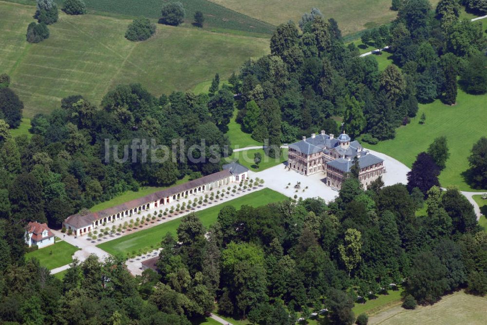 Rastatt-Förch aus der Vogelperspektive: Schloss Favorite bei Rastatt-Förch