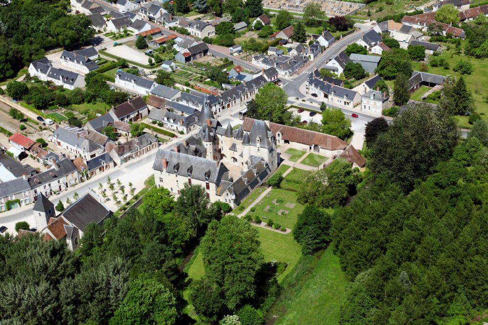 Fougers-sur-Bievre aus der Vogelperspektive: Schloss Fougères-sur-Bièvre