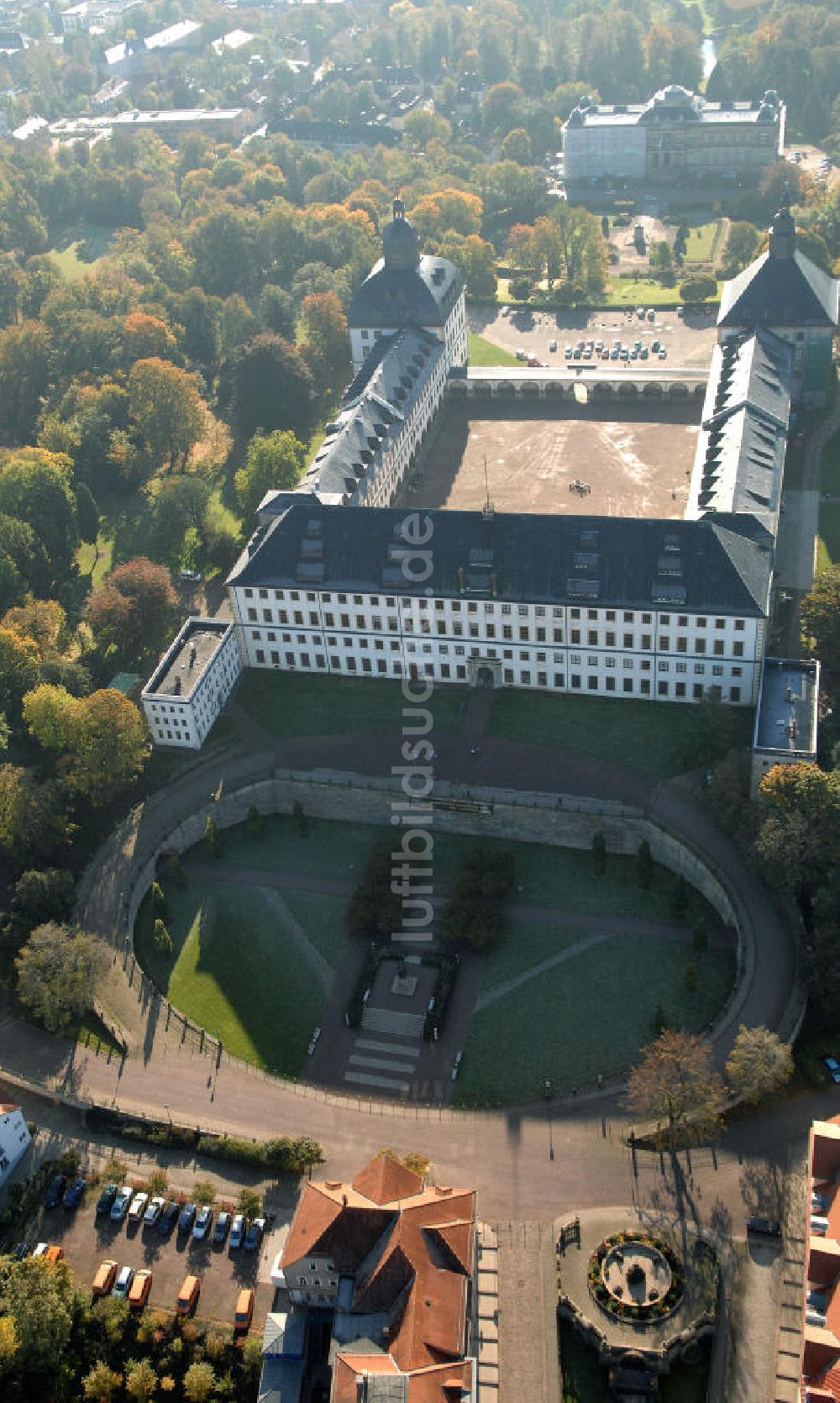 Luftbild Gotha - Schloss Friedenstein in Gotha