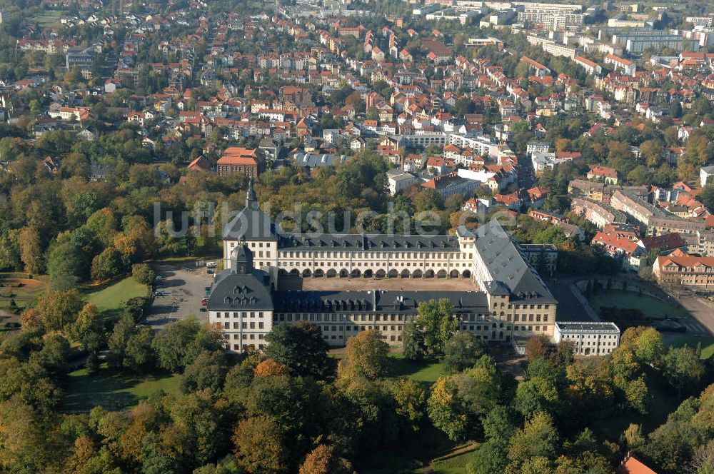 Gotha von oben - Schloss Friedenstein in Gotha