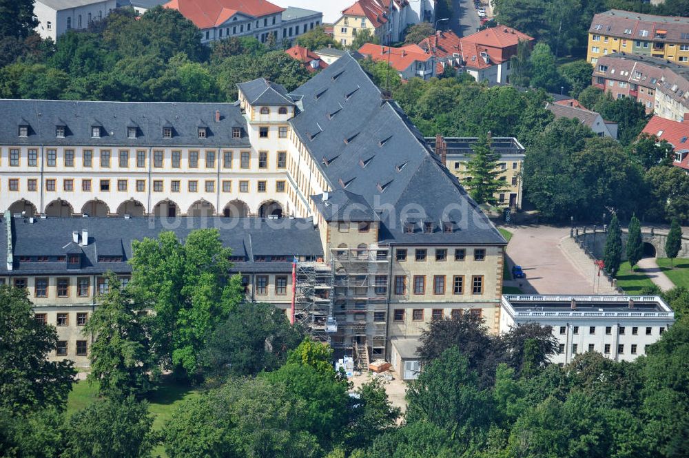 Gotha aus der Vogelperspektive: Schloss Friedenstein in Gotha in Thüringen