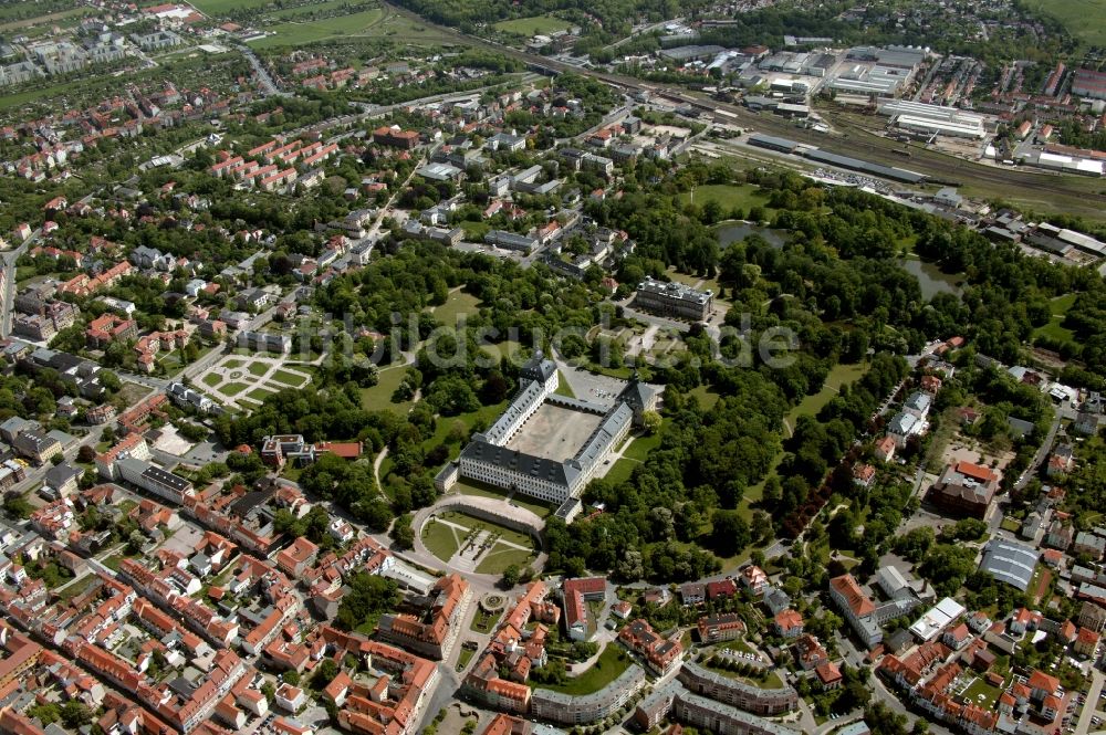 Luftbild Gotha - Schloss Friedenstein in Gotha im Bundesland Thüringen