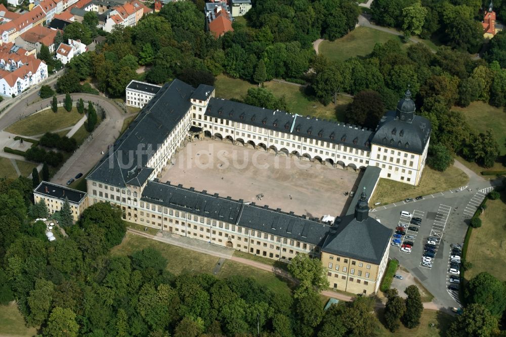 Luftaufnahme Gotha - Schloss Friedenstein in Gotha im Bundesland Thüringen