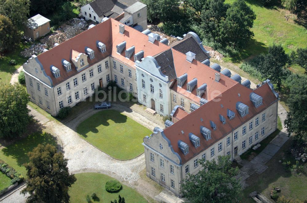 Fürstenberg/ Havel von oben - Schloss Fürstenberg