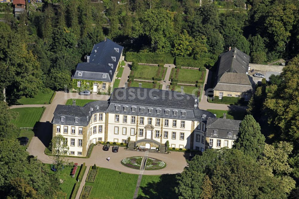 Bad Wünnenberg aus der Vogelperspektive: Schloss Fürstenberg Bad Wünnenberg