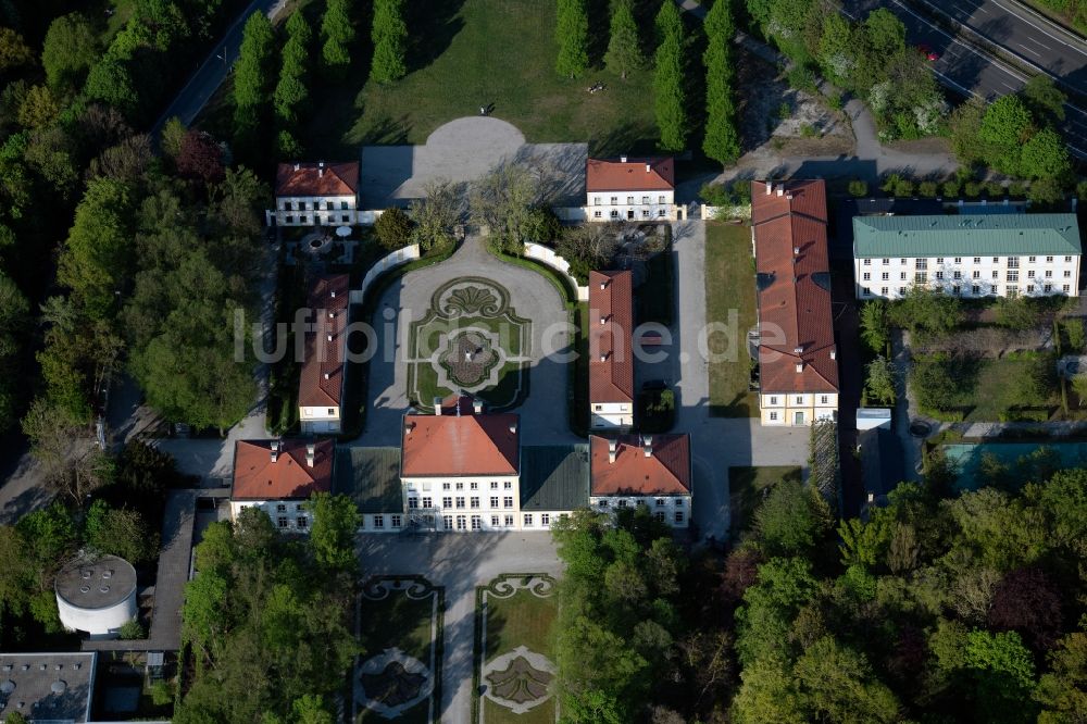 Luftbild München - Schloss Fürstenried an der Forst-Kasten-Allee in München im Bundesland Bayern, Deutschland