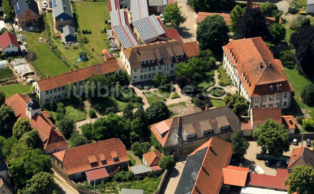 Luftaufnahme Gebesee - Schloss Gebesee im Bundesland Thüringen