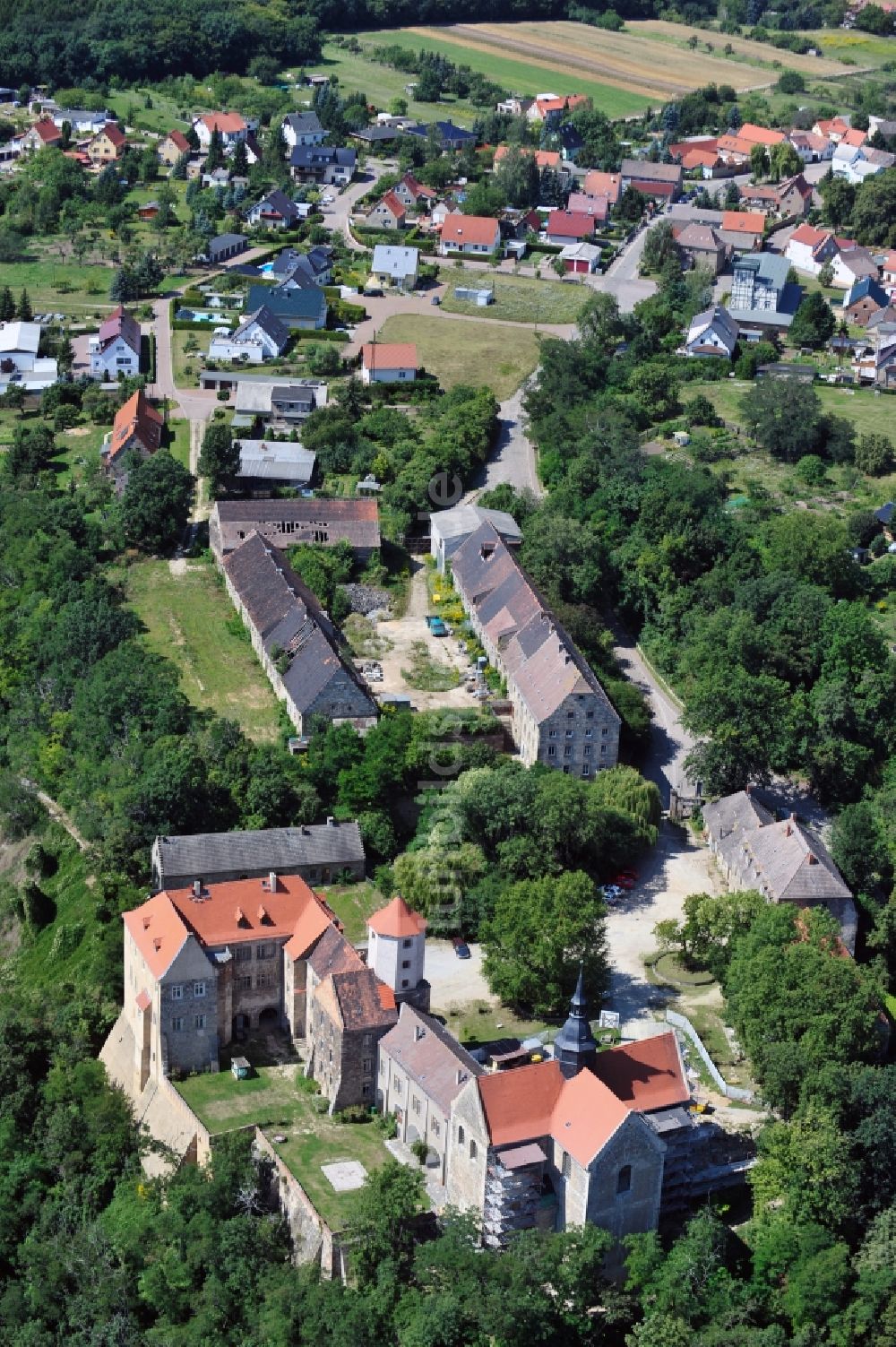 Luftbild Goseck - Schloß Goseck in Goseck im Burgenlandkreis im Bundesland Sachsen-Anhalt